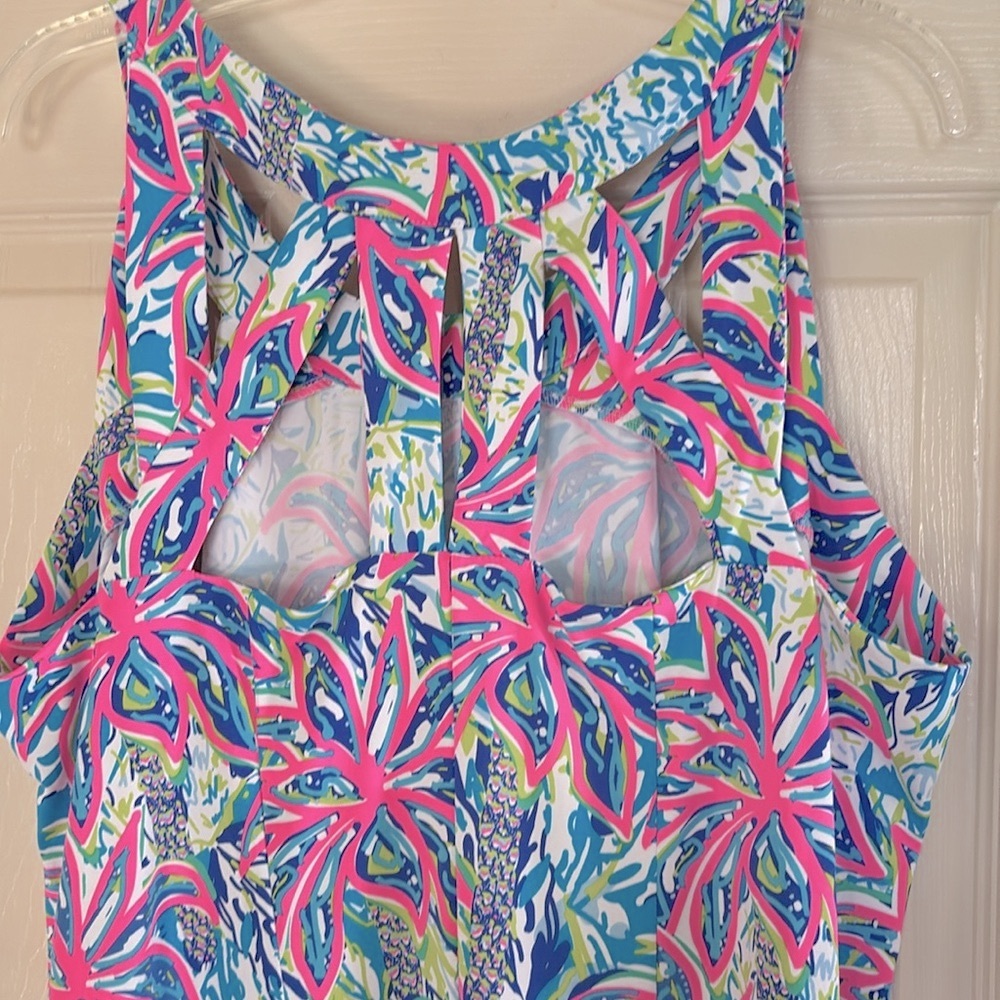 LULU-B CUTOUT FLORAL DRESS - Picture 7 of 9